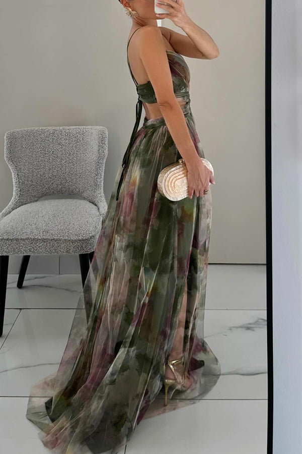 Madeline | Vestido Largo con Estampado Floral para una Elegancia Sin Esfuerzo