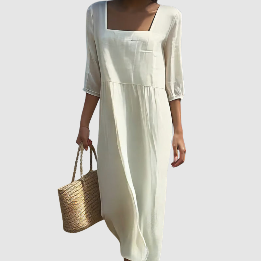 Nádia | Vestido Casual de Lino