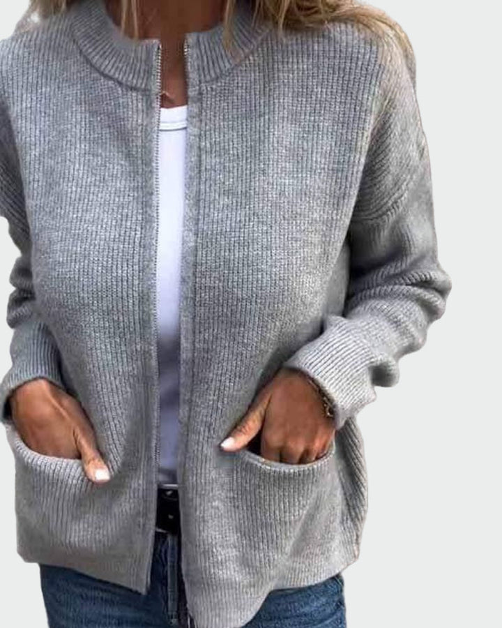 Chaqueta de punto de algodón