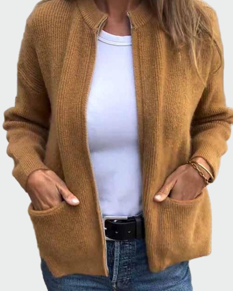 Chaqueta de punto de algodón
