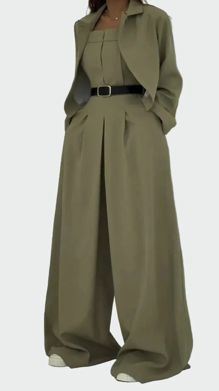 Conjunto de Bastié y Cárdigan de Estilo Elegante y Moderno