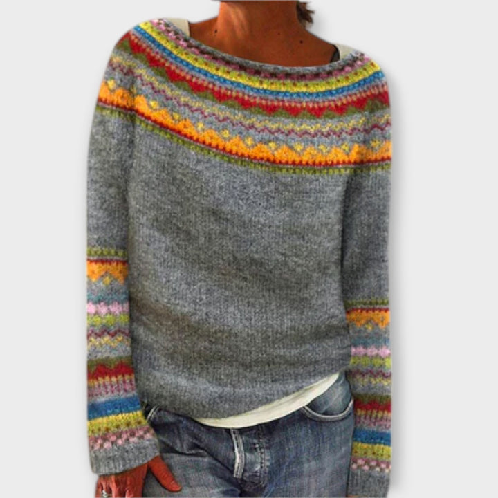 Suzu - Suéter vintage de punto para mujer