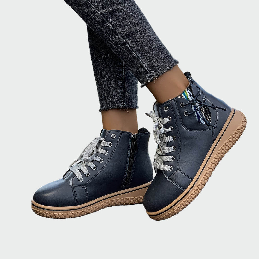 Botas ortopédicas de cuero para el tobillo