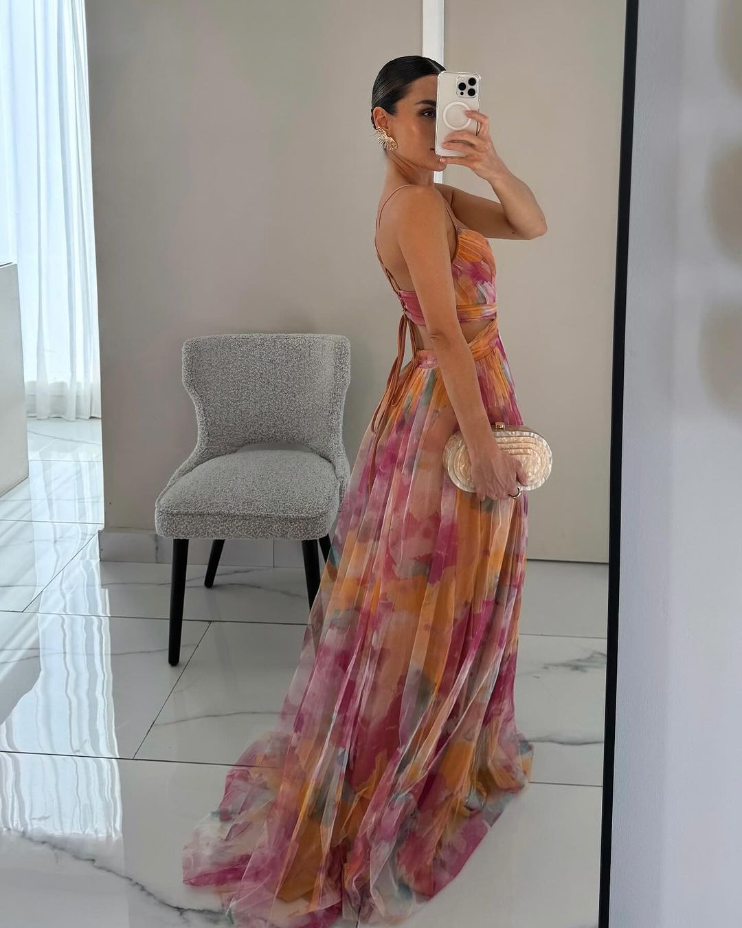 Madeline | Vestido Largo con Estampado Floral para una Elegancia Sin Esfuerzo