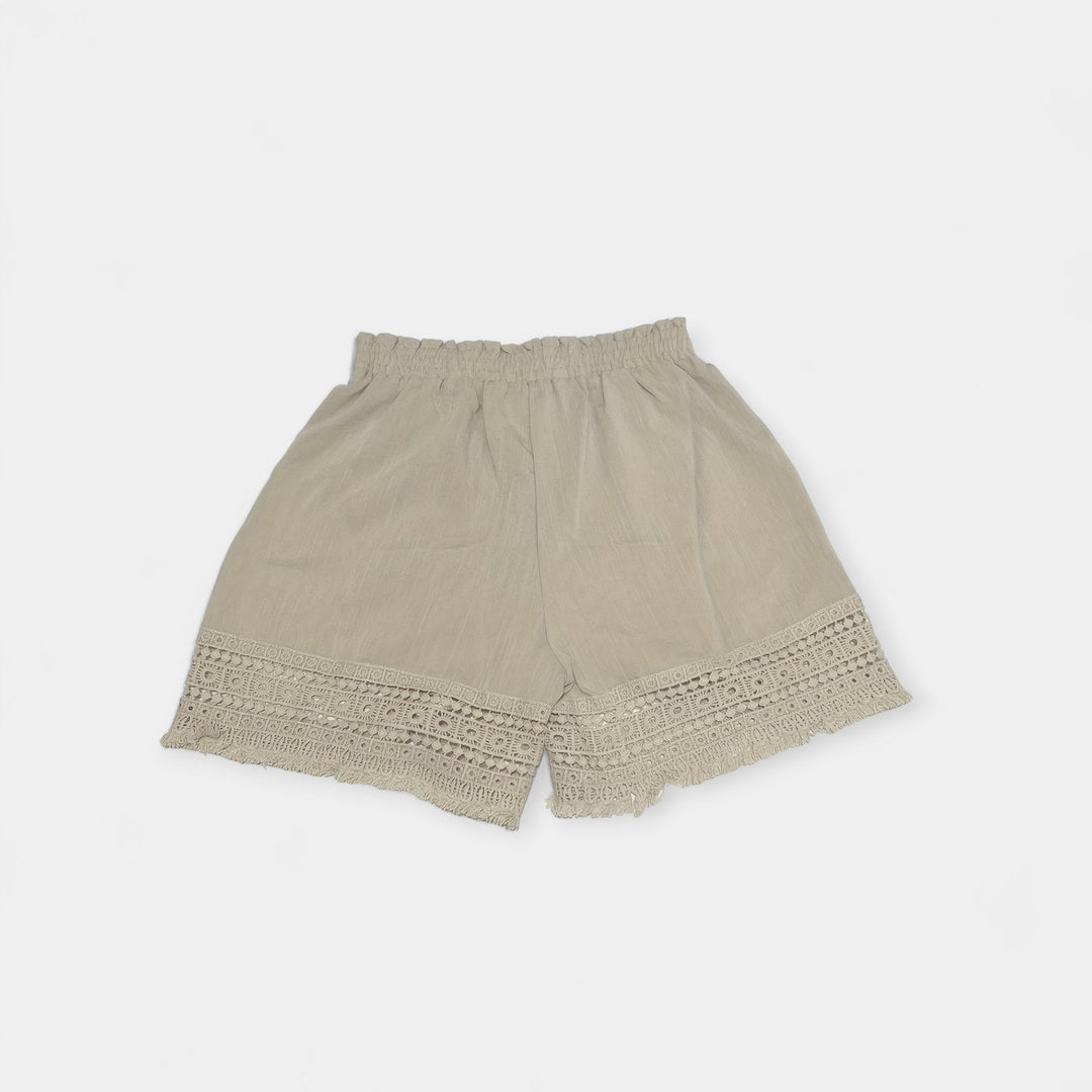 Shorts de encaje