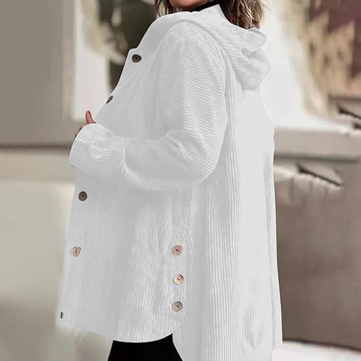 Marisela | Chaqueta con capucha de terciopelo informal para el otoño