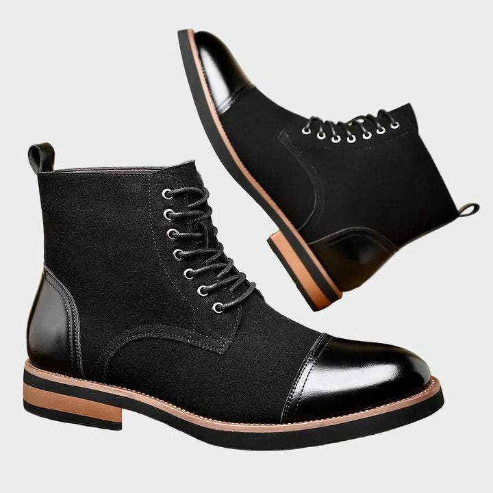 Botines de cuero tipo oxford