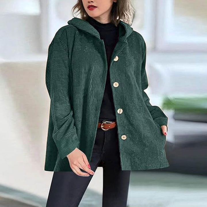 Marisela | Chaqueta con capucha de terciopelo informal para el otoño