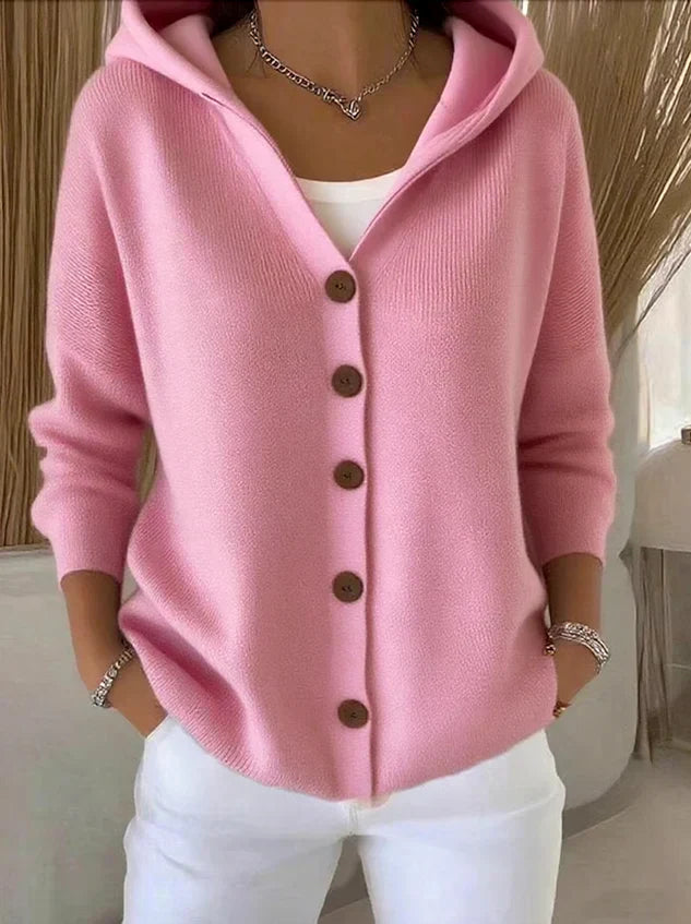 Ariana | Cómodo cardigán con capucha y mangas largas