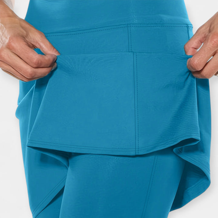 Pantalones cortos de cintura alta con falda