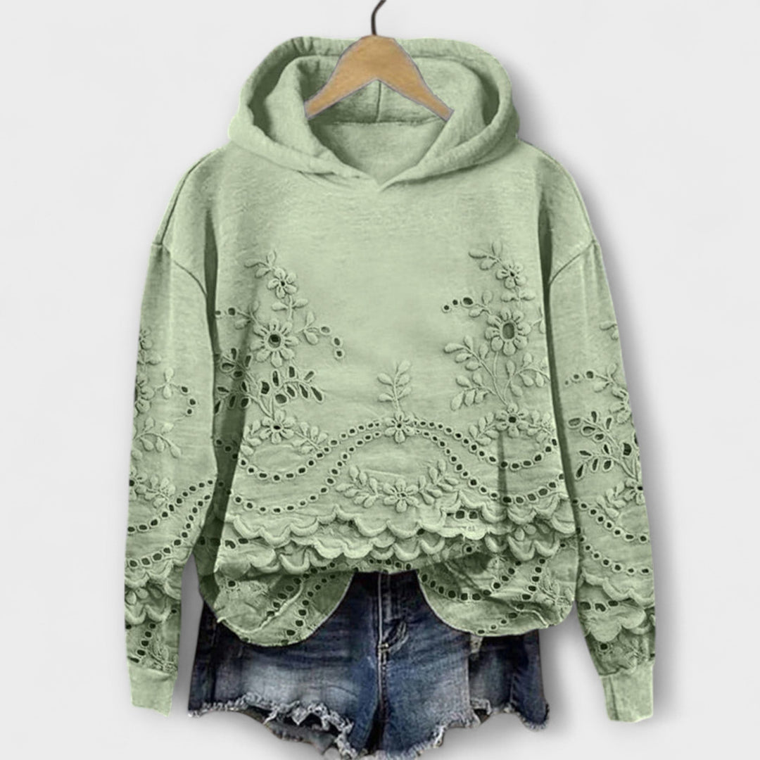 Grace – Sudadera Vintage con diseño de flores