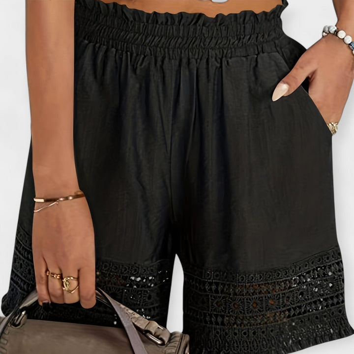 Shorts de encaje