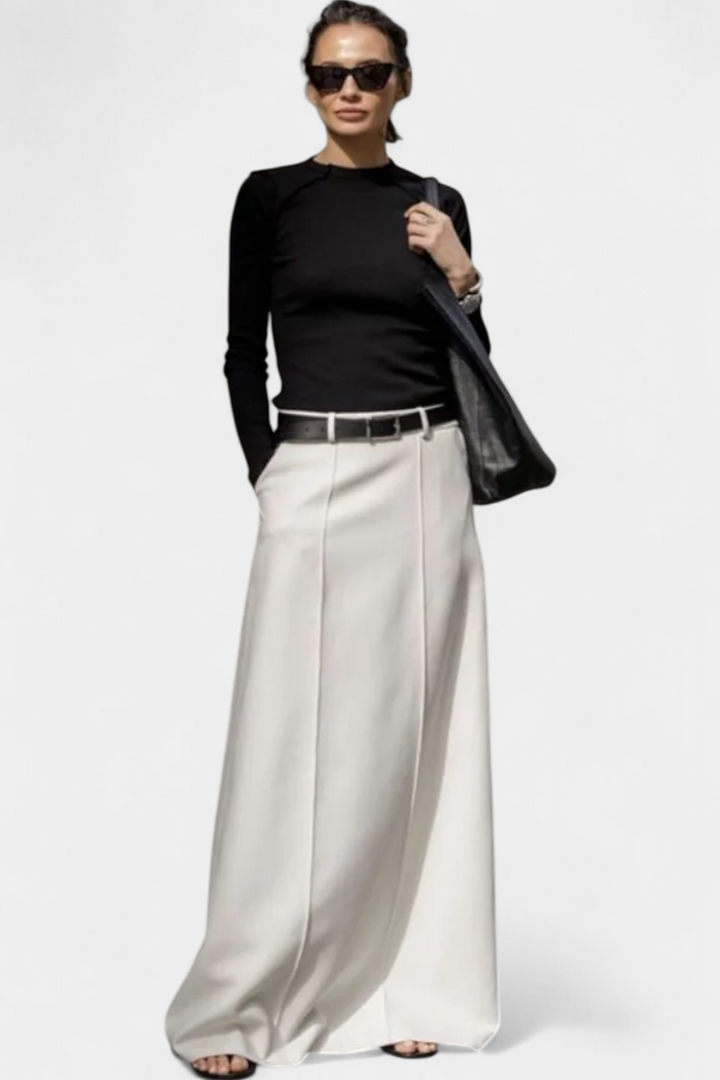 Zada | Falda H-Line Lisa con Estilo Urbano Moderno