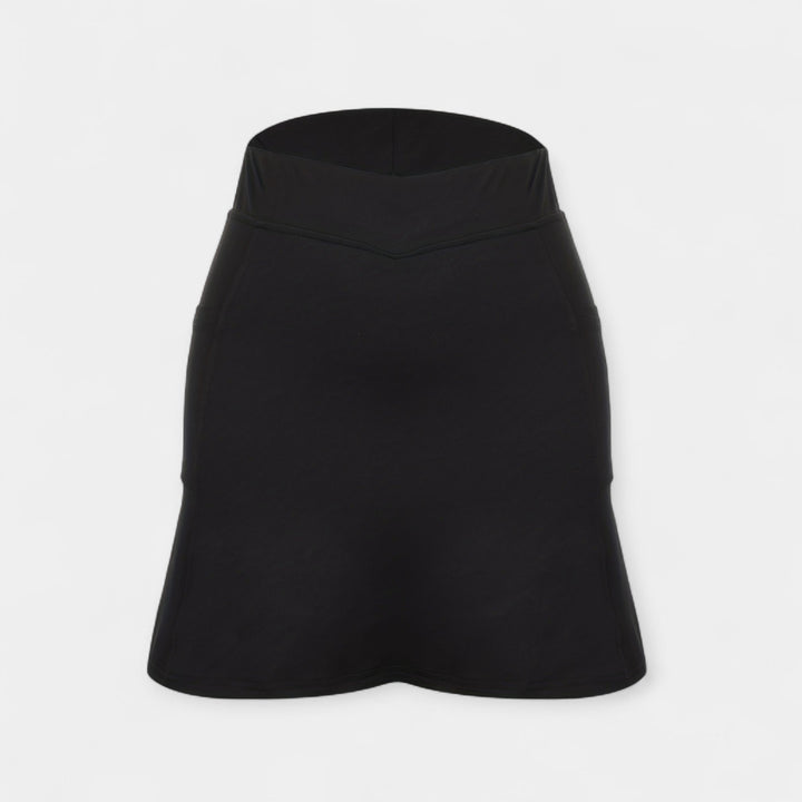 Pantalones cortos de cintura alta con falda