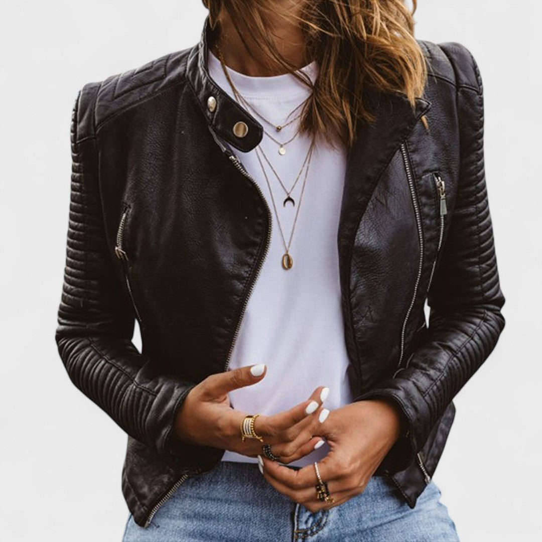 Brenda | Chaqueta de cuero elegante