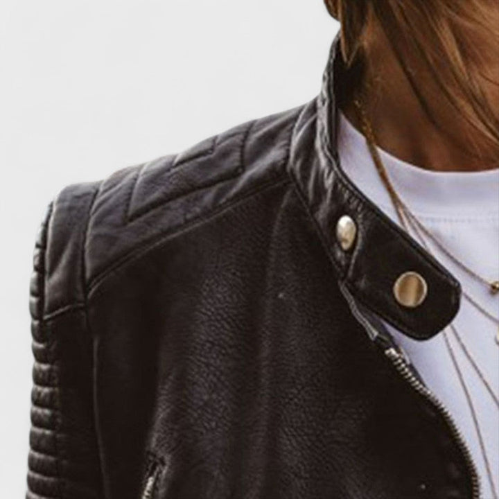 Brenda | Chaqueta de cuero elegante