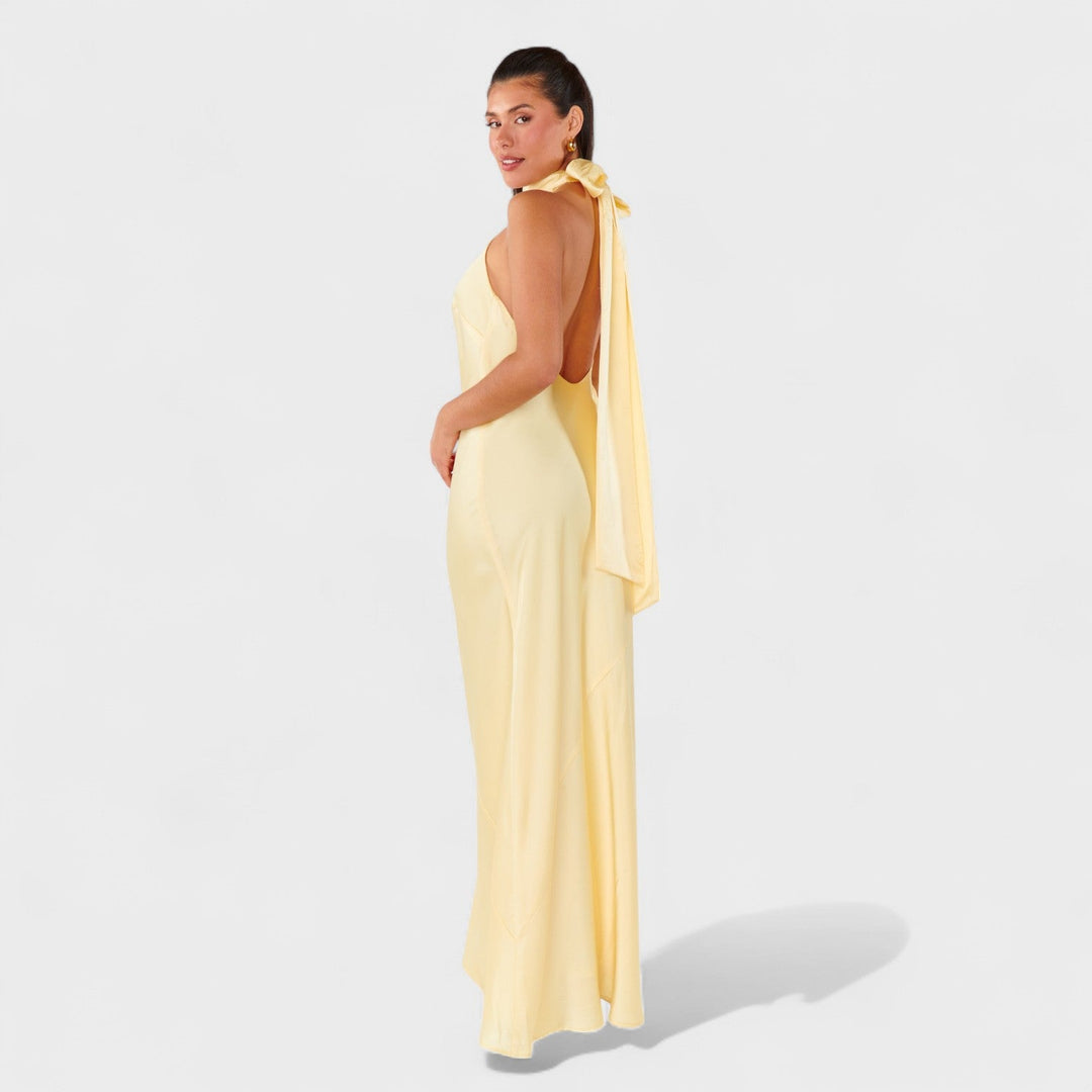 Martina | Vestido con lazo de raso