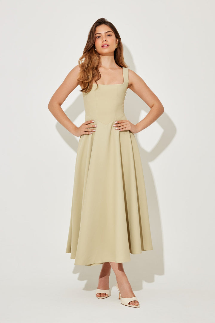 Amélia | Vestido Midi Atemporal y Fluido