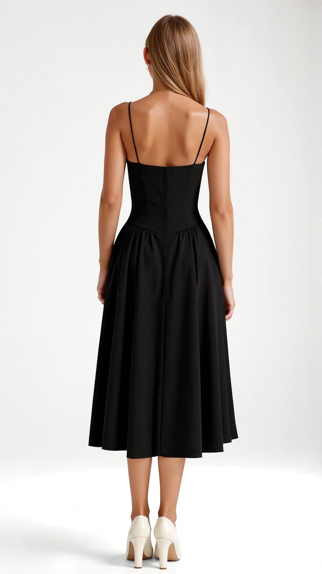 Odette Elegancia | Vestido midi con corsé estructurado