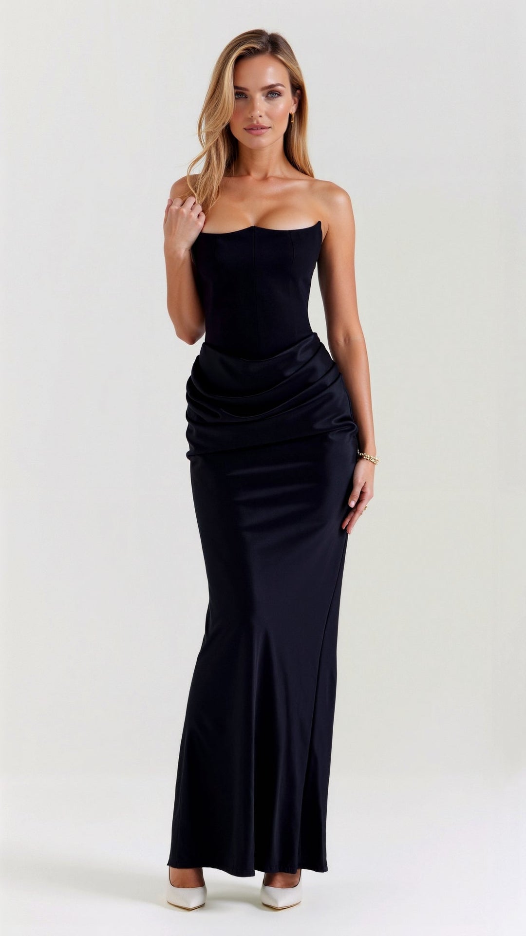 Esmeralda | Vestido largo Fiorella con corsé