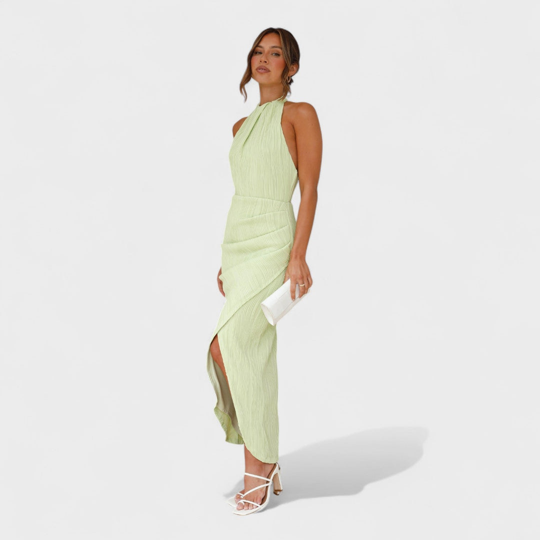 Camila | Vestido largo con pliegues