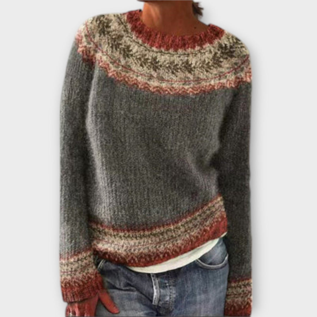 Suzu - Suéter vintage de punto para mujer