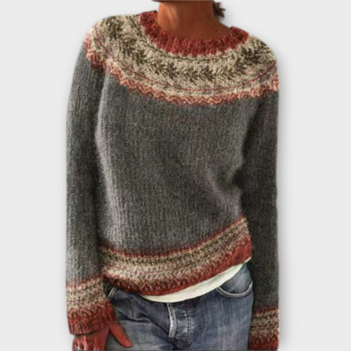 Suzu - Suéter vintage de punto para mujer