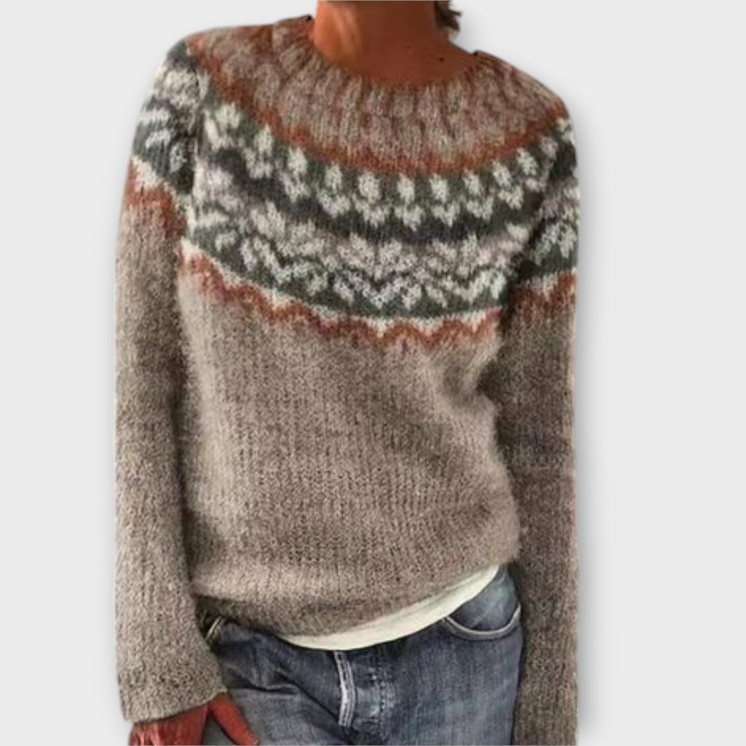 Suzu - Suéter vintage de punto para mujer