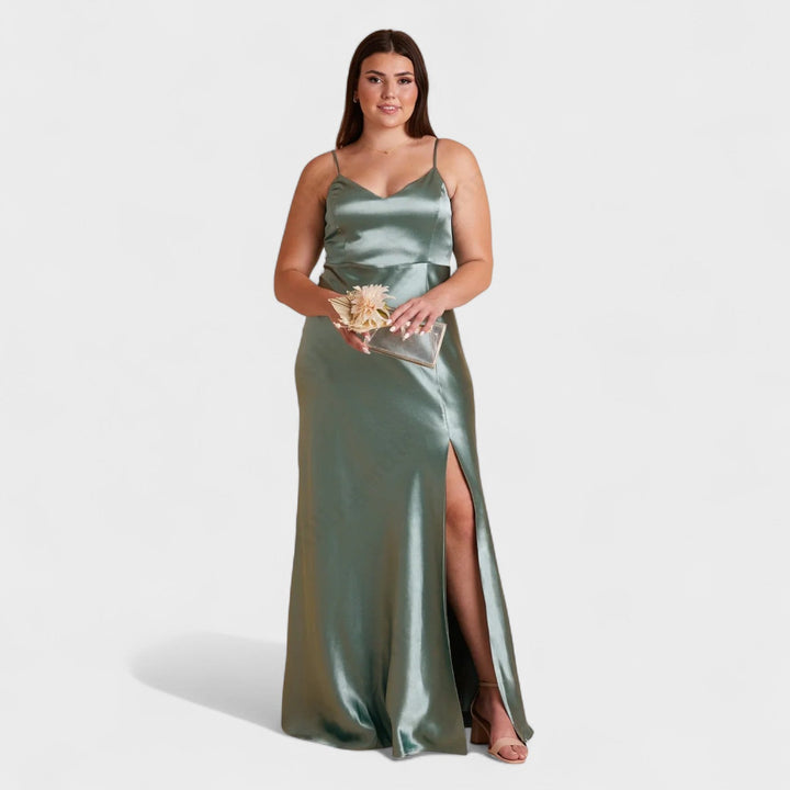 Lucía Satin | Vestido largo