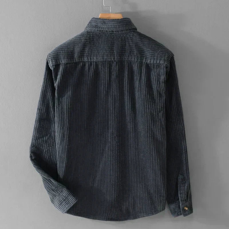 Vicente | Camisa de pana con tapeta de botones