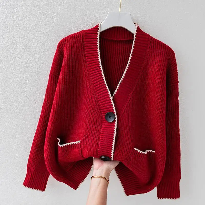 Chaqueta de punto oversize elegante