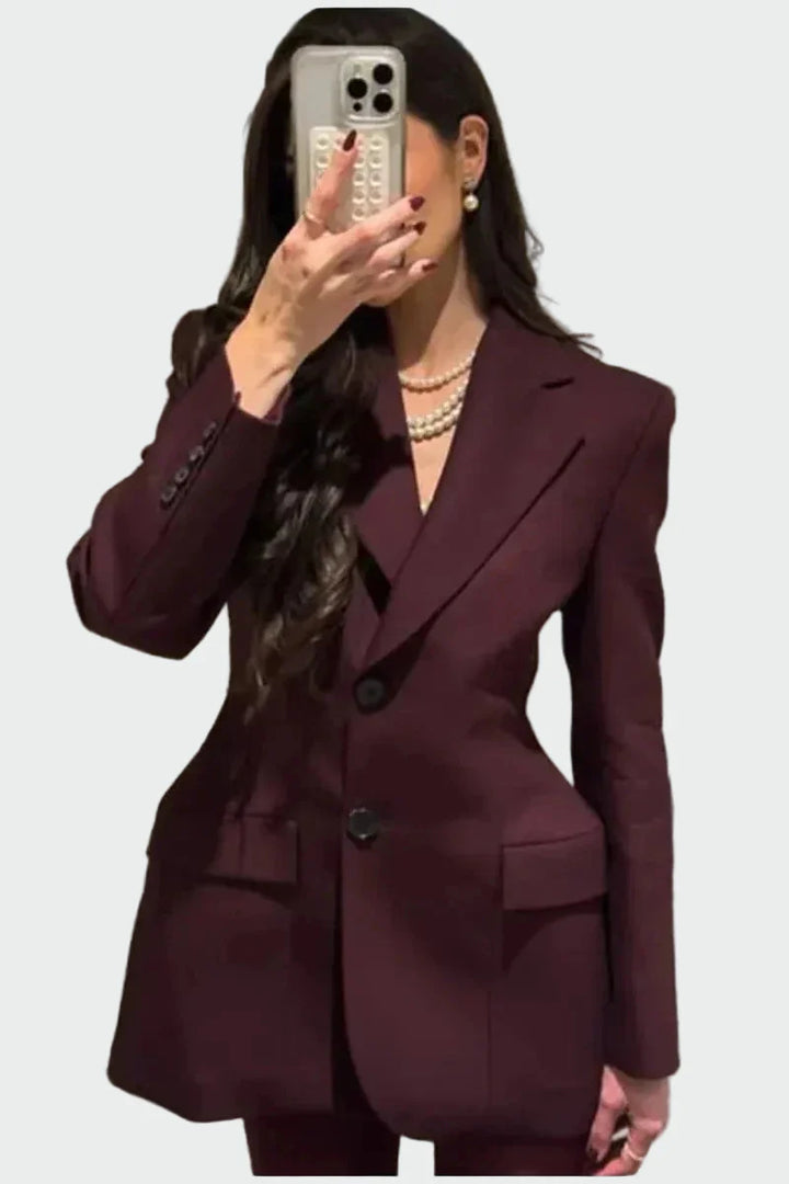 Chaqueta con Línea Imponente y Botones
