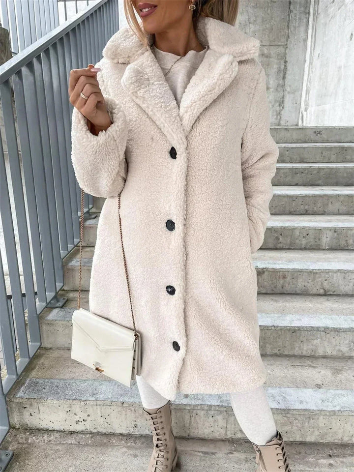 Seraphina | Elegante abrigo de lana teddy