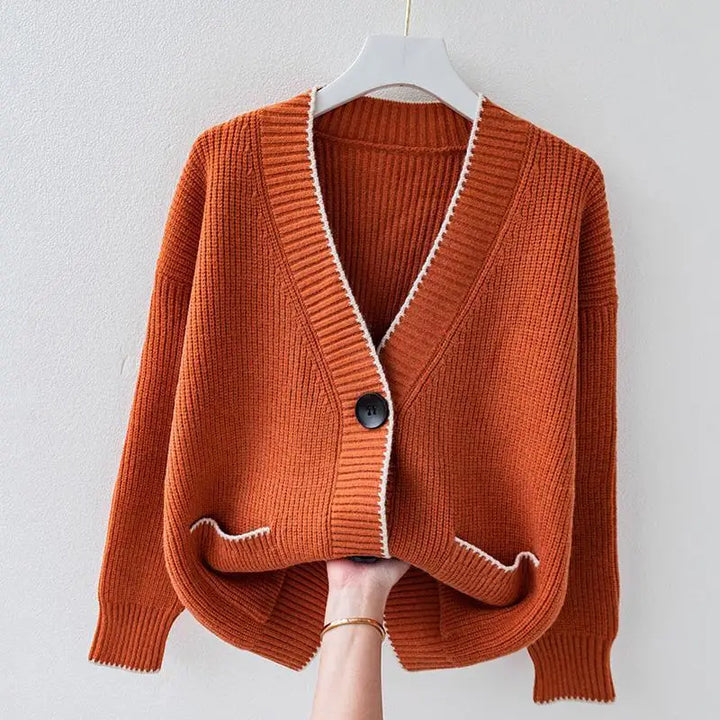 Chaqueta de punto oversize elegante