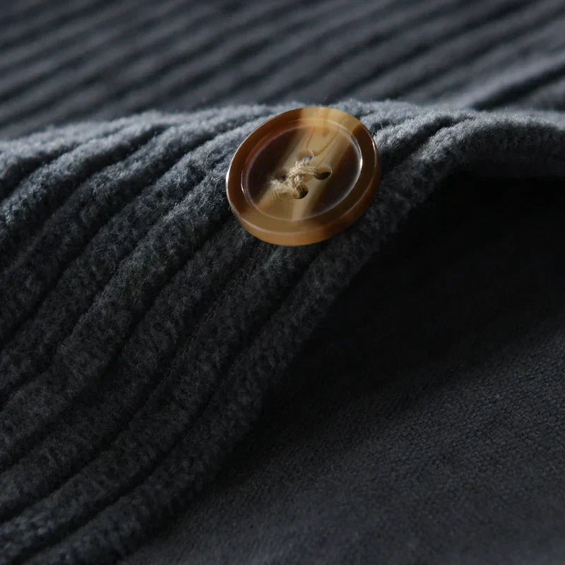 Vicente | Camisa de pana con tapeta de botones