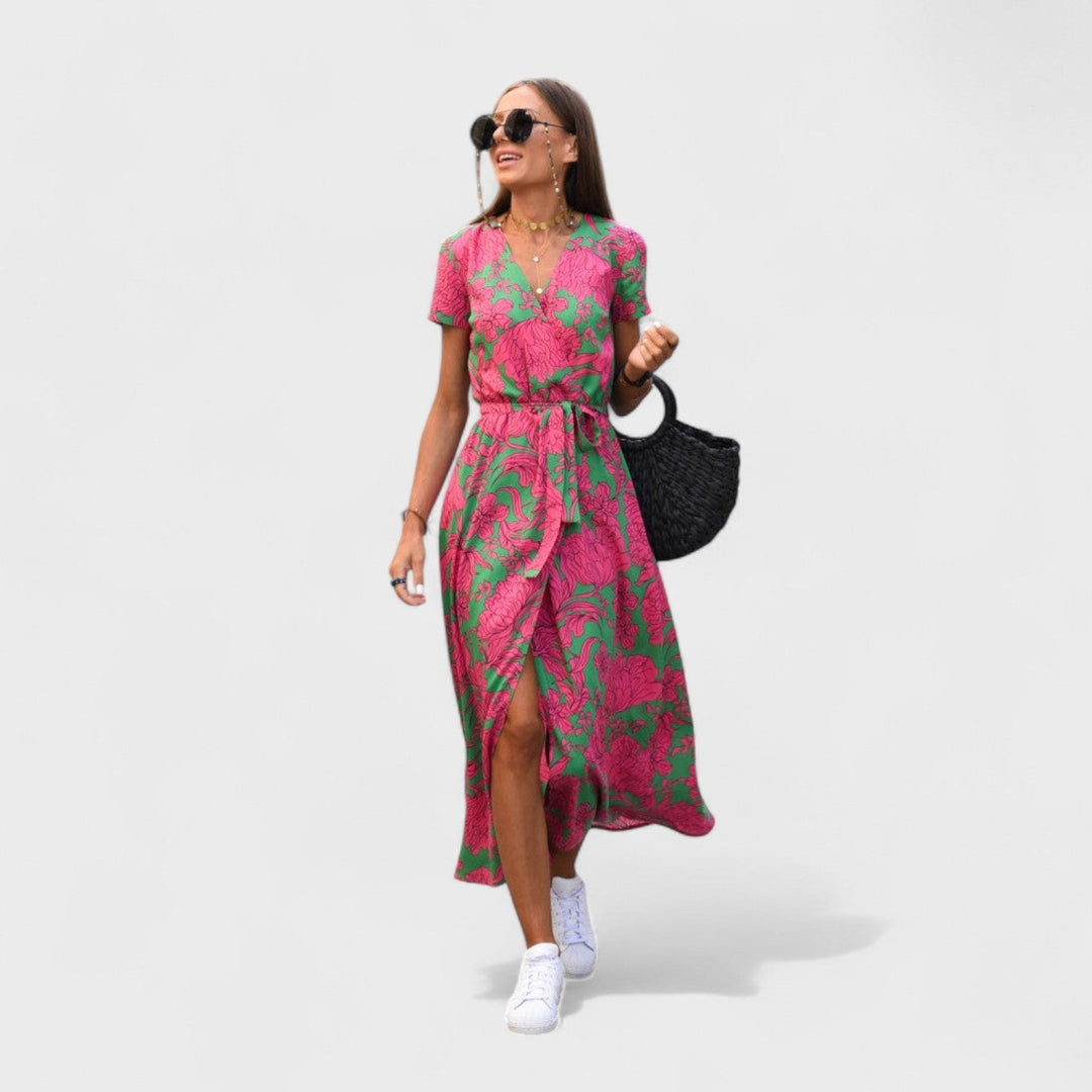 Vestido Lirio Rosa - Estilo Boho Chic