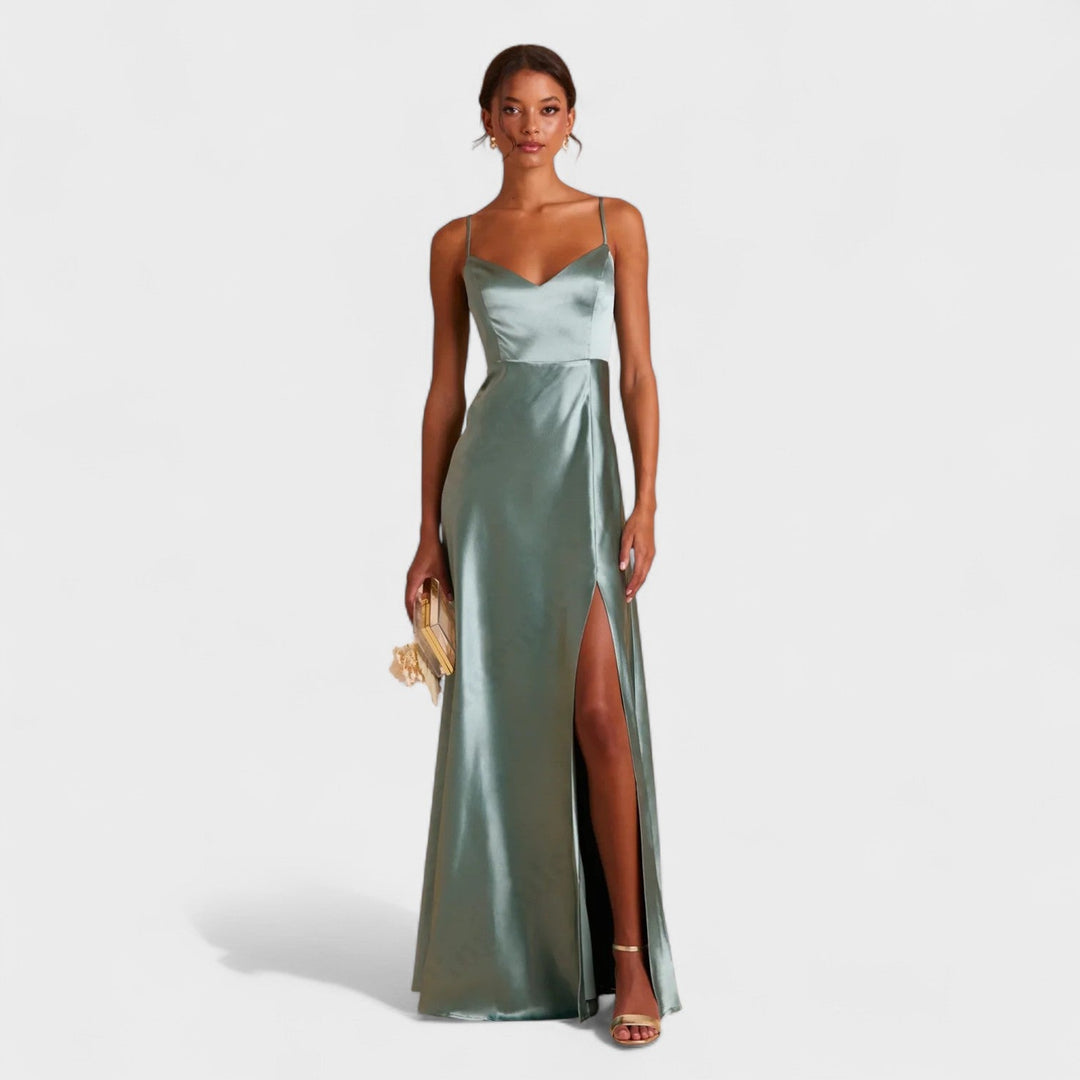 Lucía Satin - Vestido largo