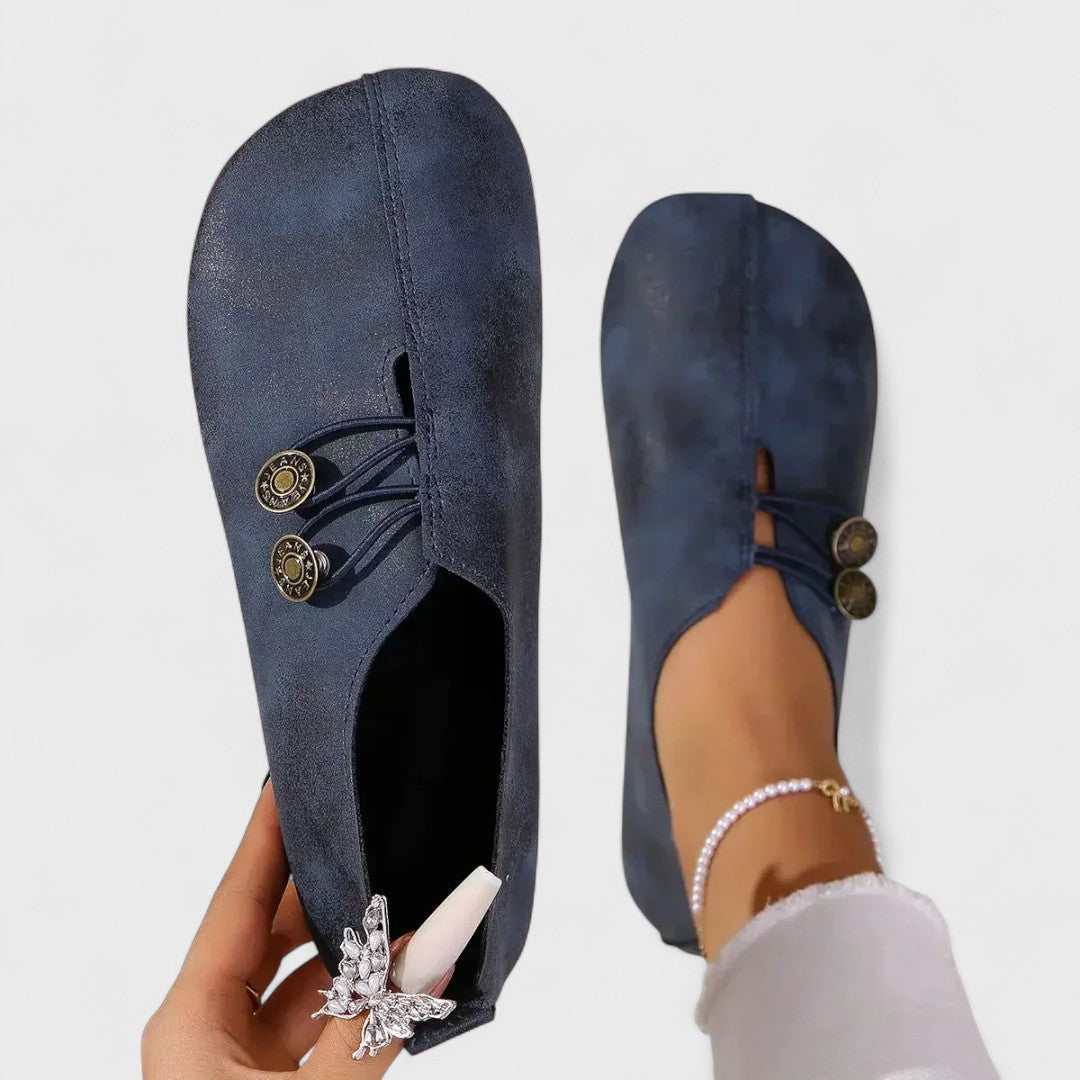Lydia | Mocasines ortopédicos para mujer en suave piel de ante