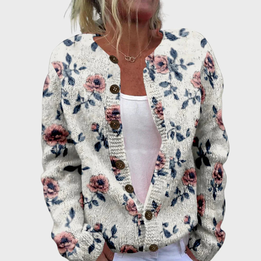 Elegante chaleco de punto con diseño