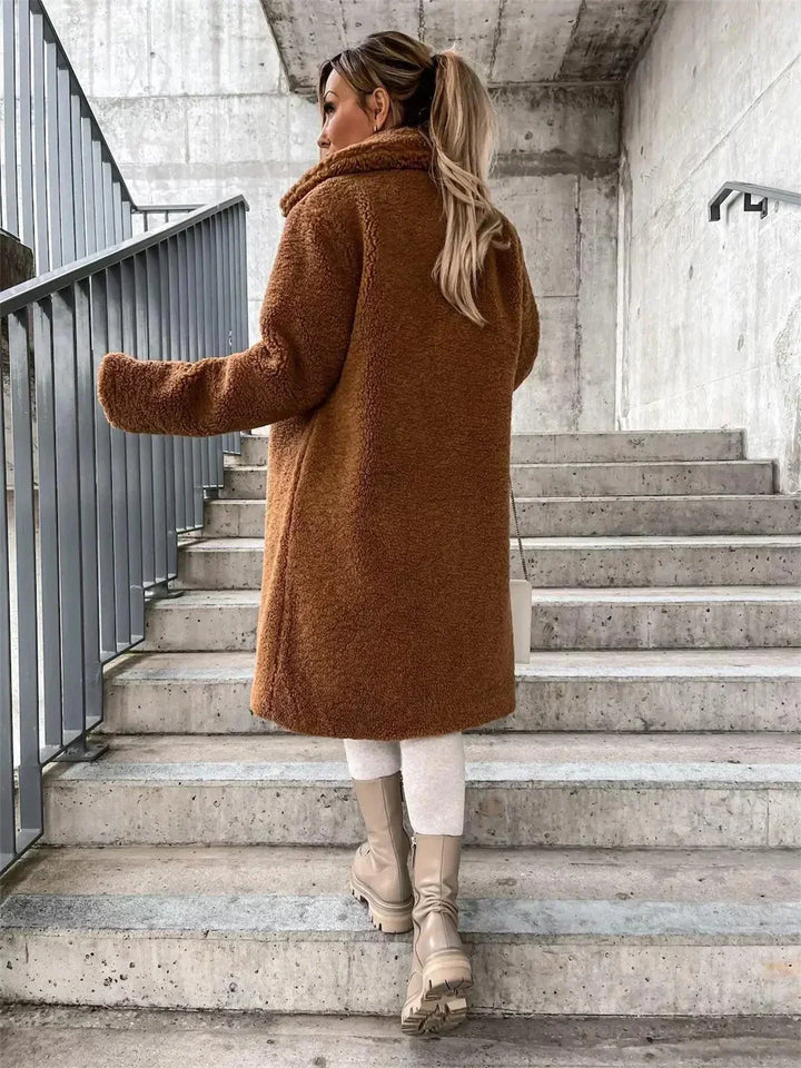 Seraphina | Elegante abrigo de lana teddy