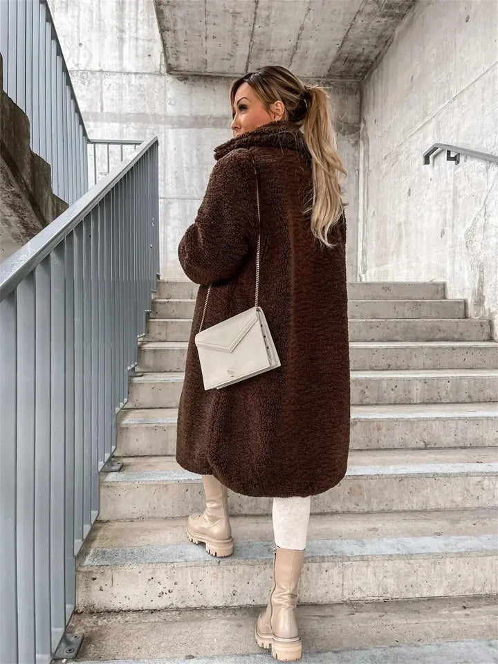 Seraphina | Elegante abrigo de lana teddy