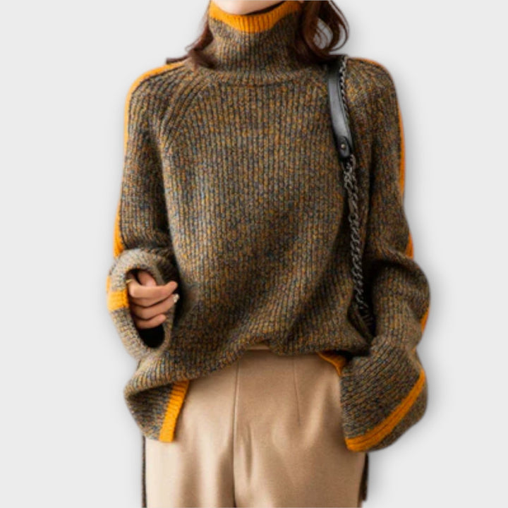 Breseis - Suéteres Vintage Roll Collar