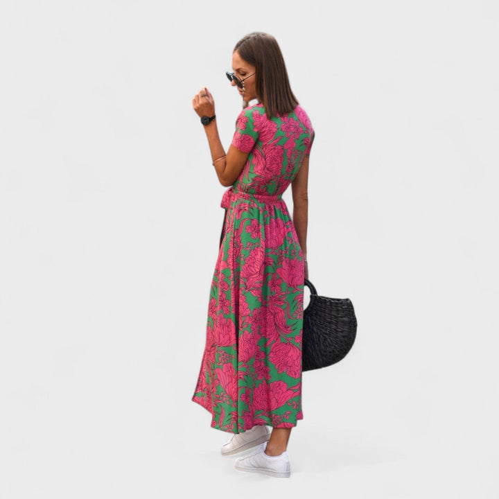 Vestido Lirio Rosa - Estilo Boho Chic
