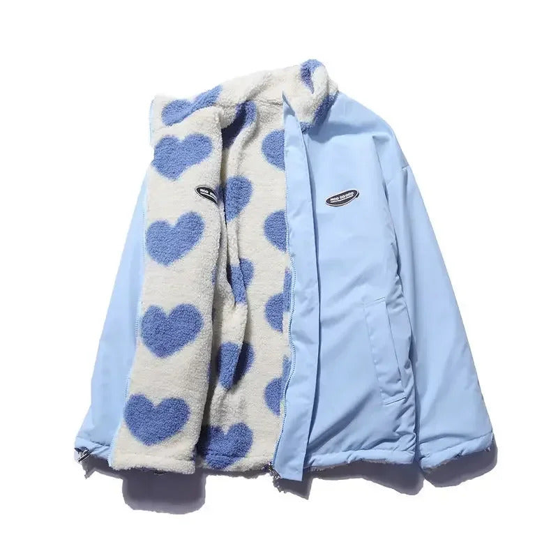 Katharina | Chaqueta con corazones reversibles