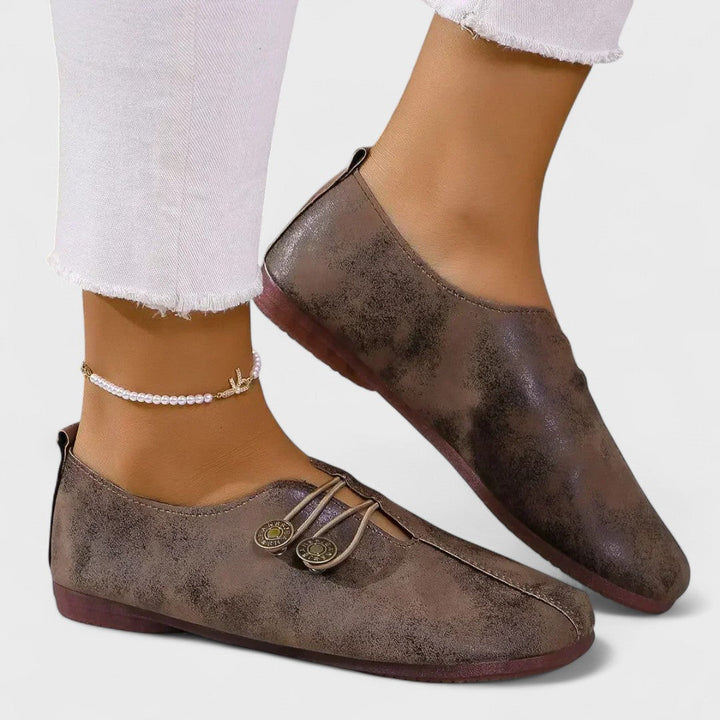 Lydia | Mocasines ortopédicos para mujer en suave piel de ante