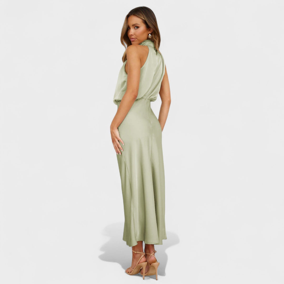 Alba - Vestido de Saten Elegante