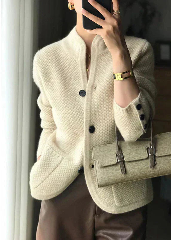 Claire | Chaqueta de punto de mezcla de lana con botones