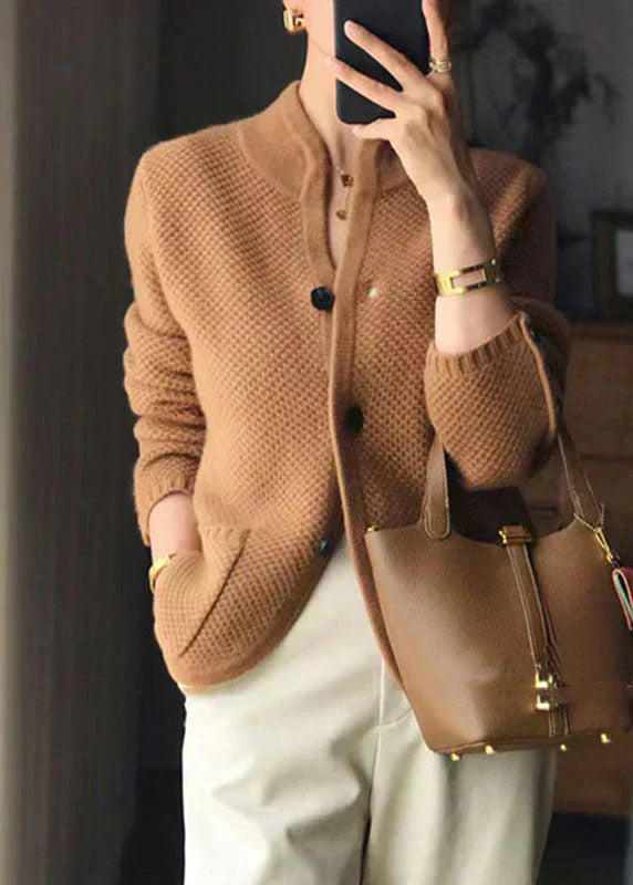Claire | Chaqueta de punto de mezcla de lana con botones