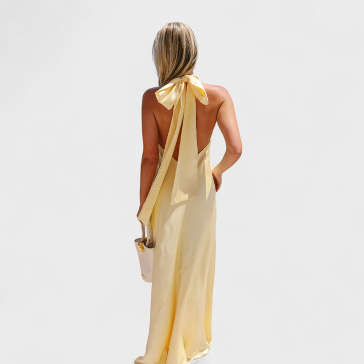 Martina | Vestido con lazo de raso