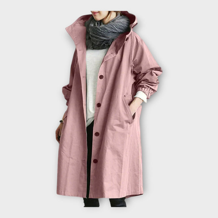Abrigo largo con diseño elegante